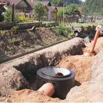 Sewerage construction in the village of Bystrá